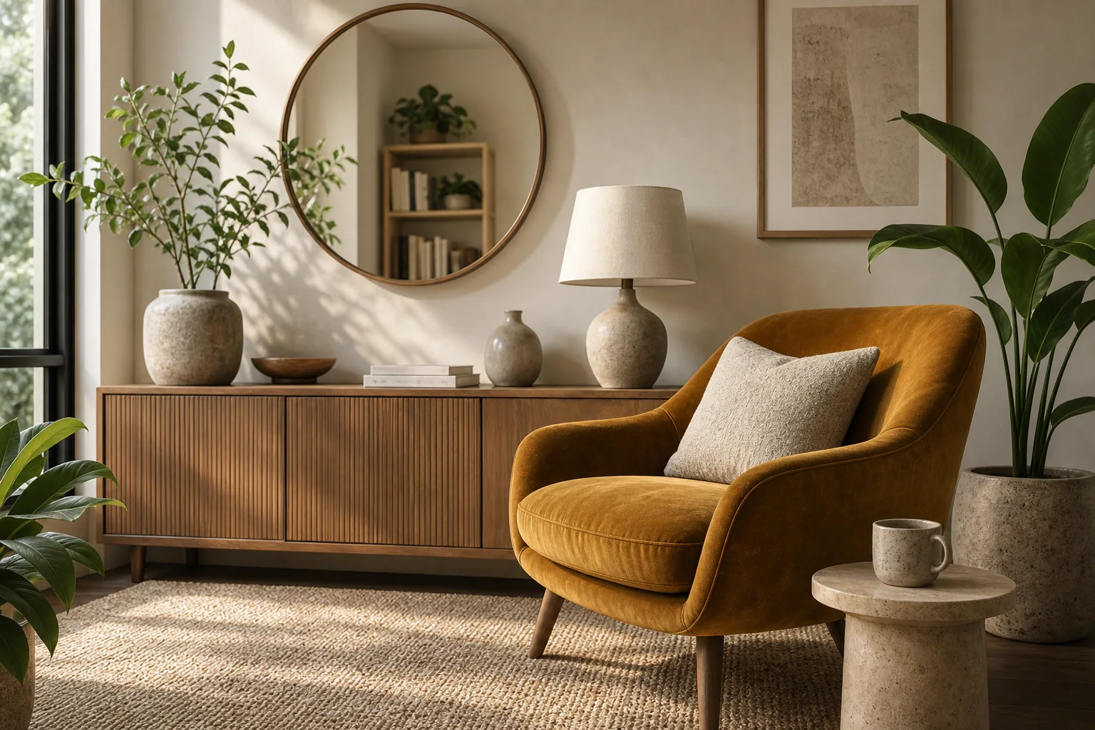 Styled reading nook