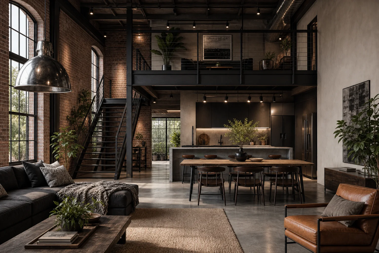 Industrial texture loft