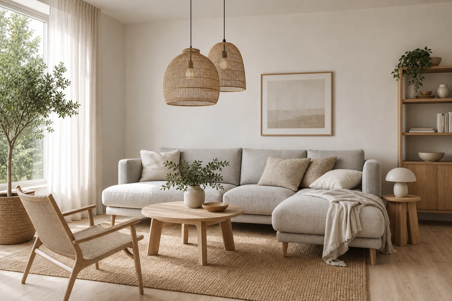 Scandinavian calm interior