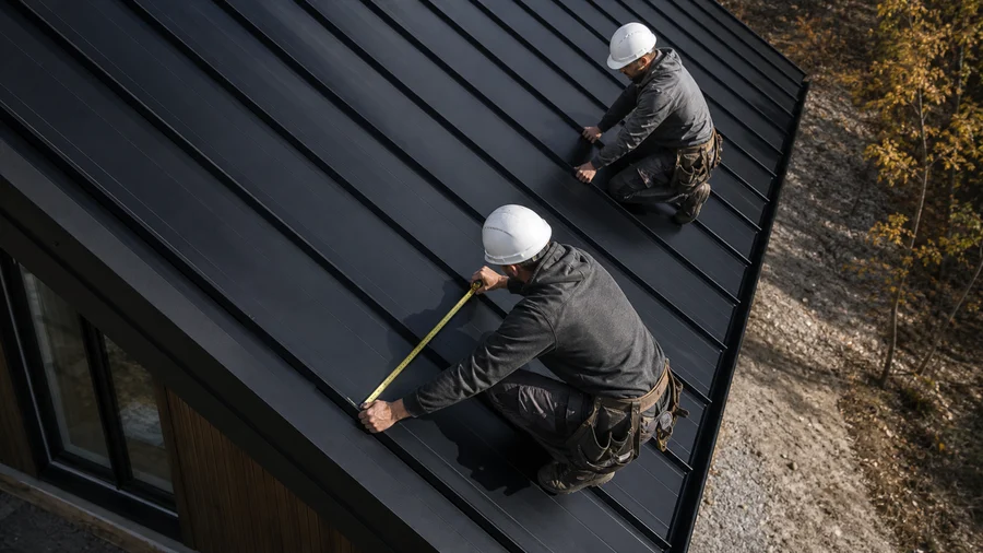 Roof flashing detail where leaks can enter