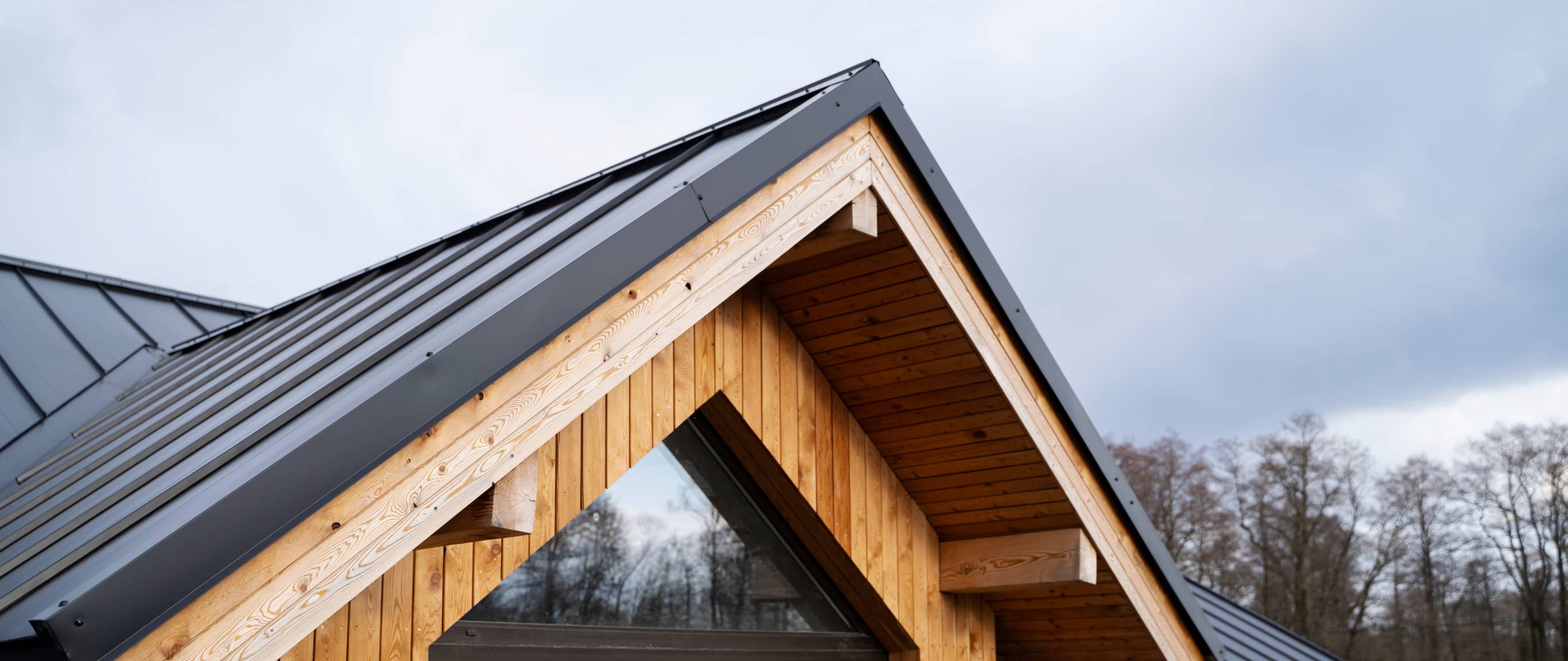 Roof renovation service on a residential home
